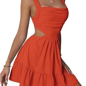 Summer Cut Out Sun Dress